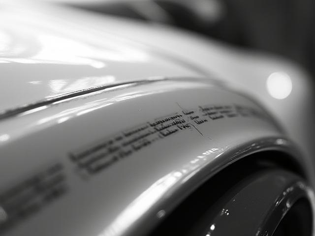 Abstract close-up of car design lines